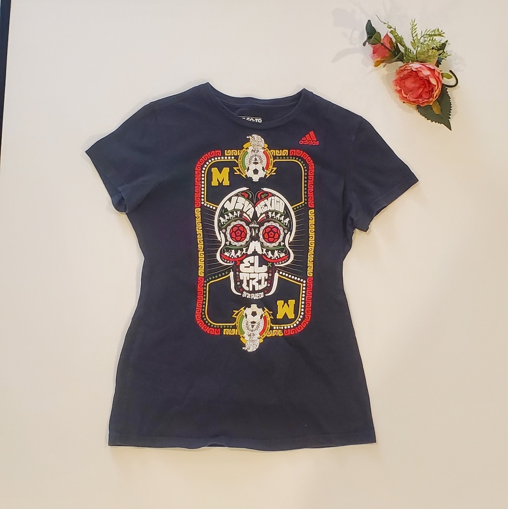Adidas Viva Mexico Soccer T-shirt Size Small